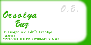 orsolya buz business card